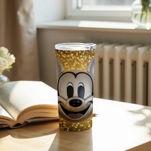 Sparkling Gold Mickey Mouse Themed Tumbler