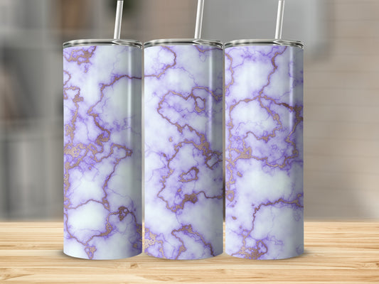 Vibrant Purple Gold Marble Pattern Stylish Tumblers product type