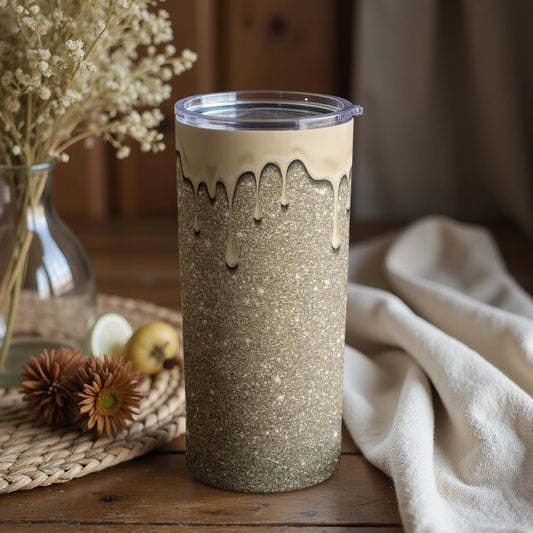 Stylish Insulated Tumbler with Dripping Design