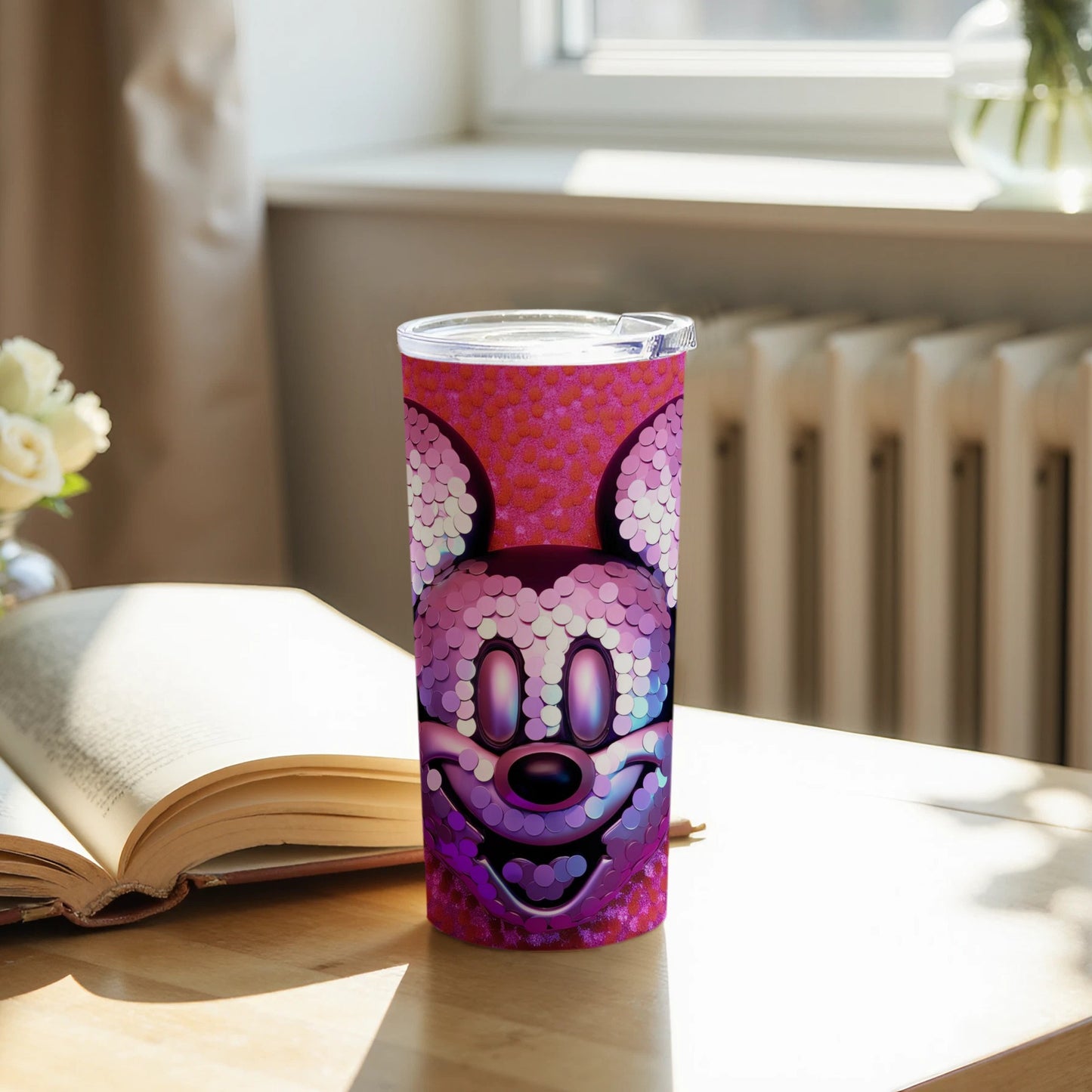 Colorful Cartoon Face Insulated Tumbler Cup for Drinks