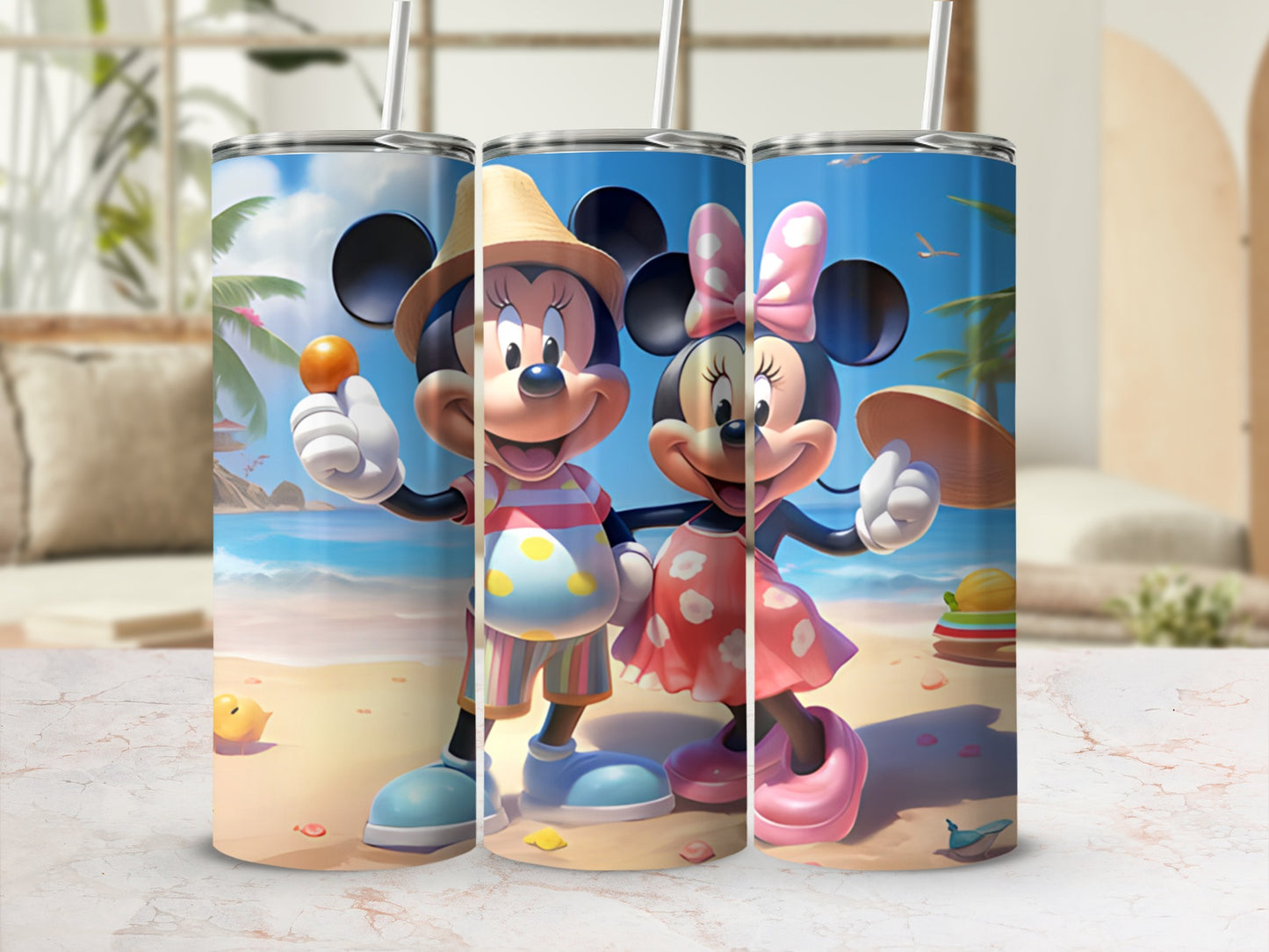 Enjoy a Tropical Vacation with Mickey and Minnie