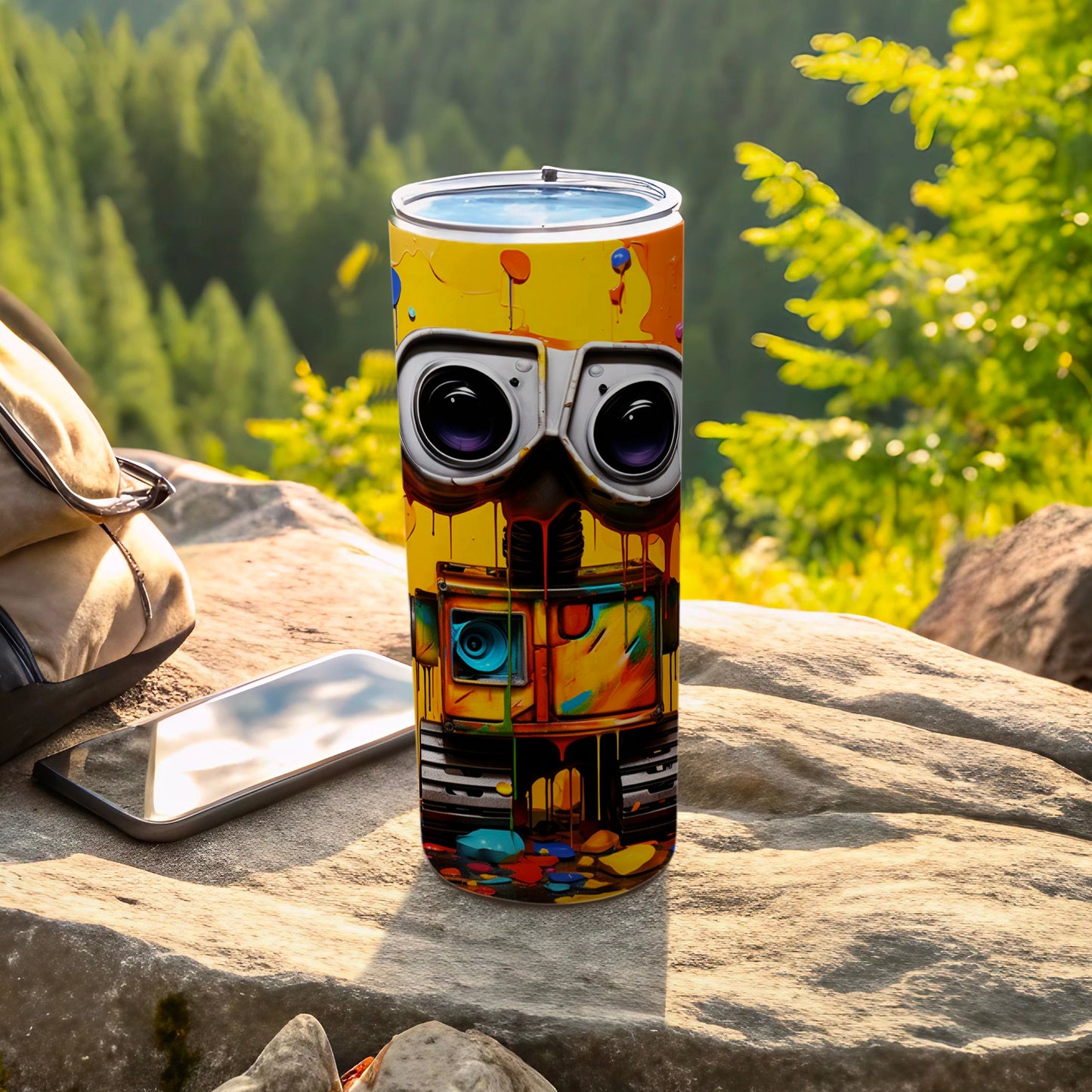 Colorful Robot Design Insulated Tumbler Cup