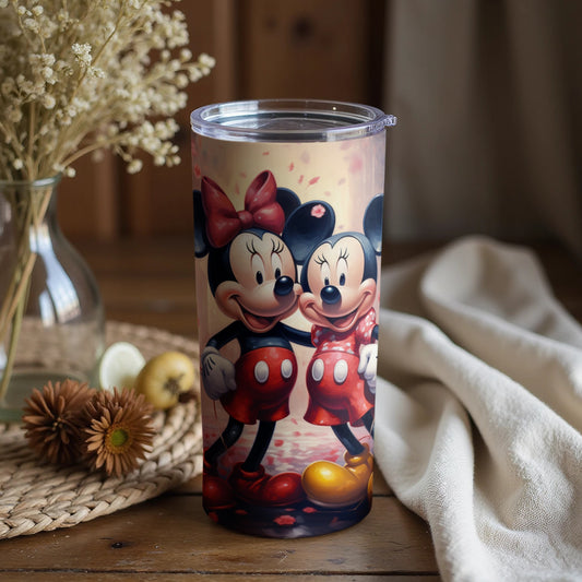 Adorable Disney Mickey and Minnie Mouse Tumbler