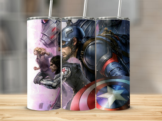 Marvel Superhero Characters Insulated Tumbler Flask