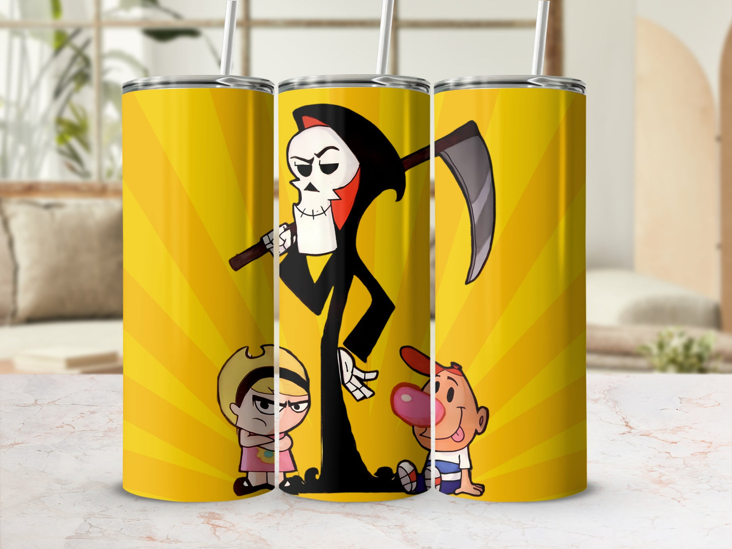 Grim Reaper Character and Kids Design Tumbler