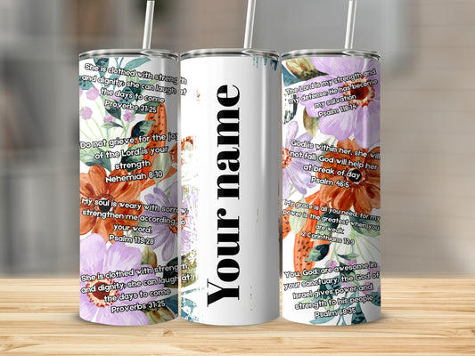 Personalized Inspirational Quotes Tumbler Cup