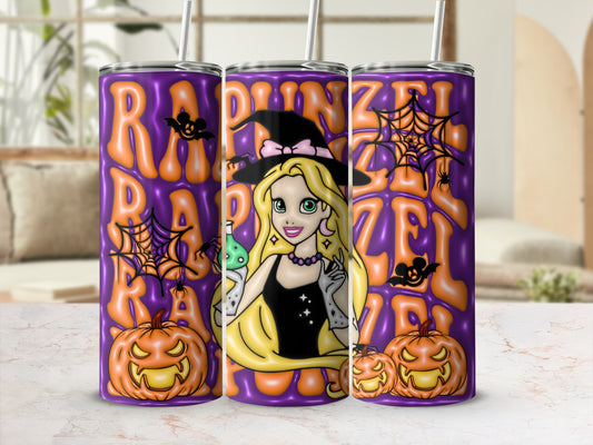 Halloween Rapunzel Witch Pumpkin Tumbler product