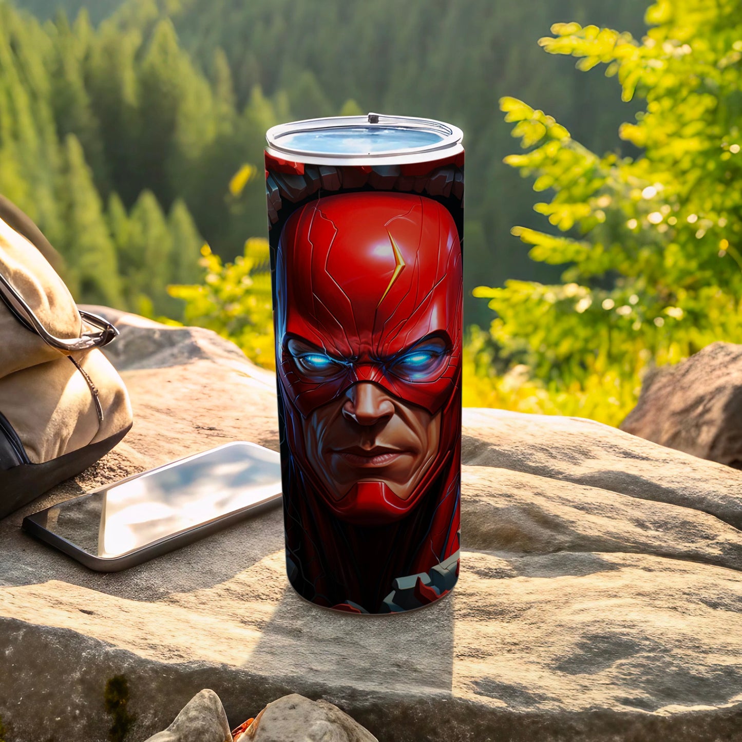 Superhero Inspired Travel Tumbler with Heroic Design Tumblers