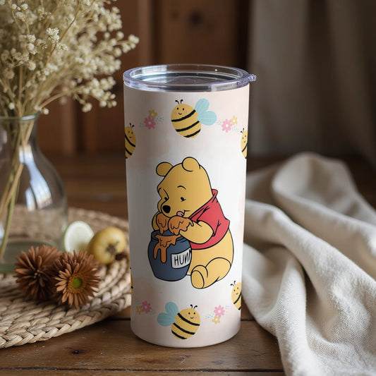 Winnie the Pooh Tumbler Cute Honey Bees Design