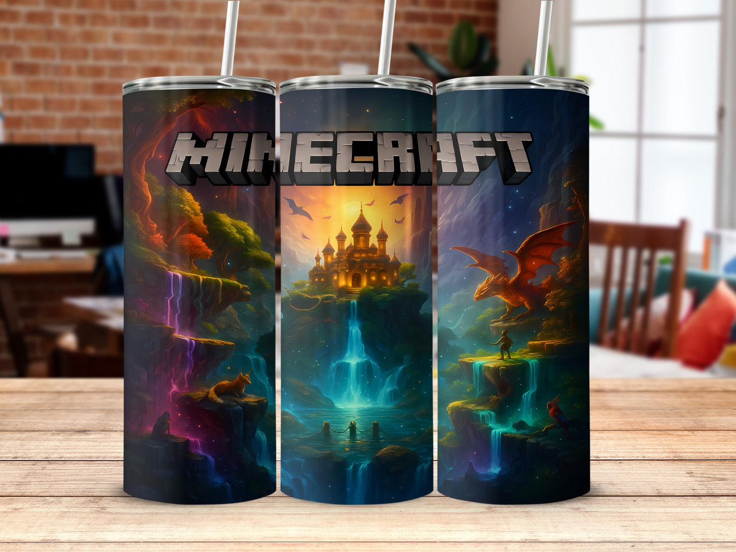Stunning Minecraft Themed Designer Tumbler