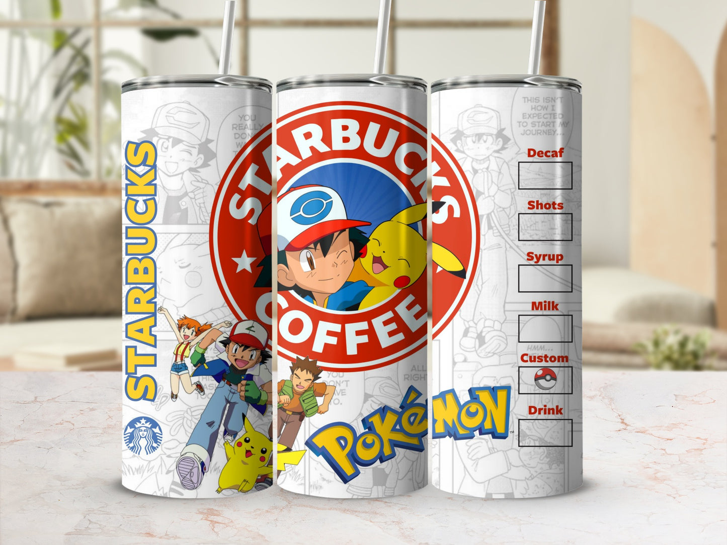 Starbucks Coffee Pokémon Travel Tumbler Cup Drinkware