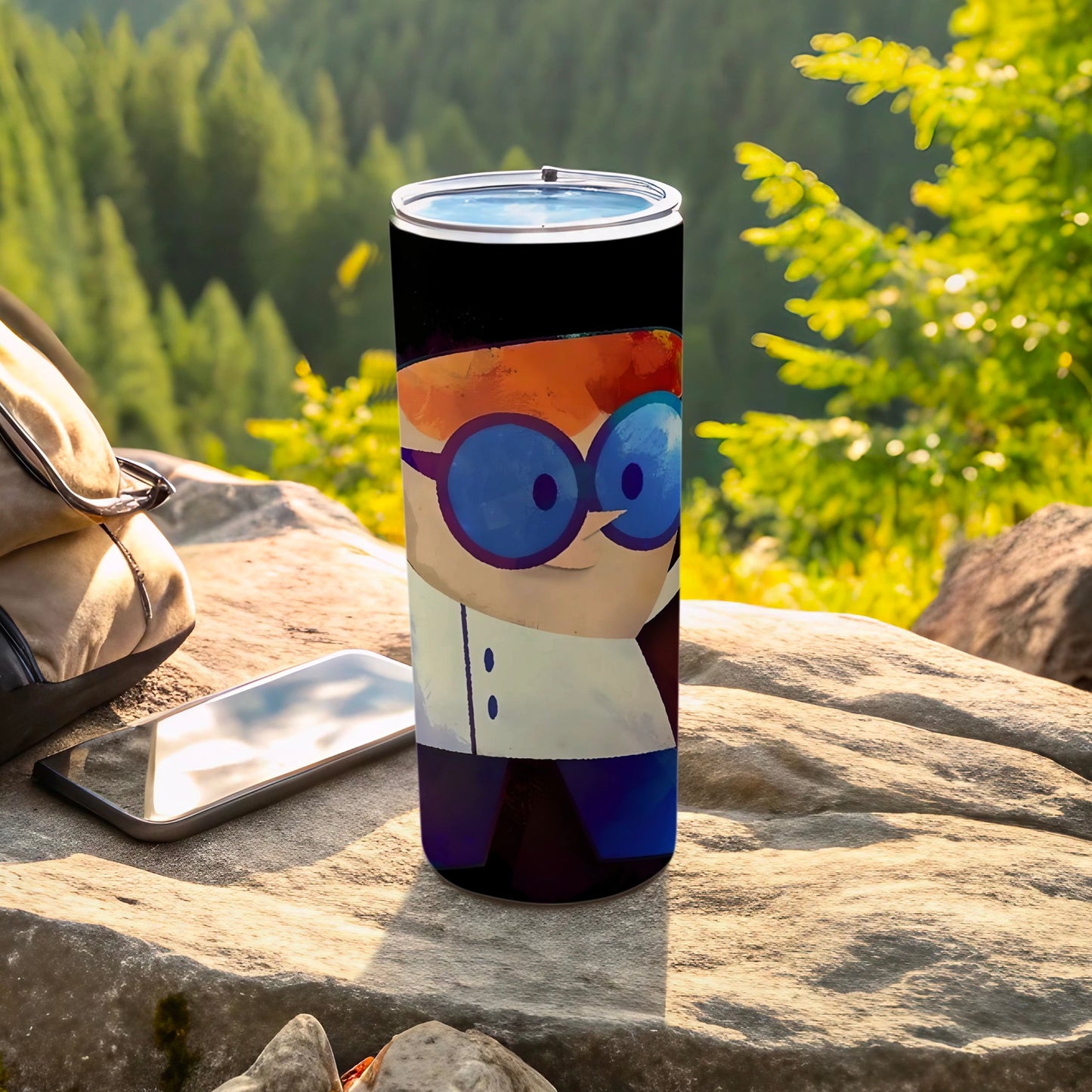 Cartoon Character Design Travel Tumbler for Outdoor Adventures