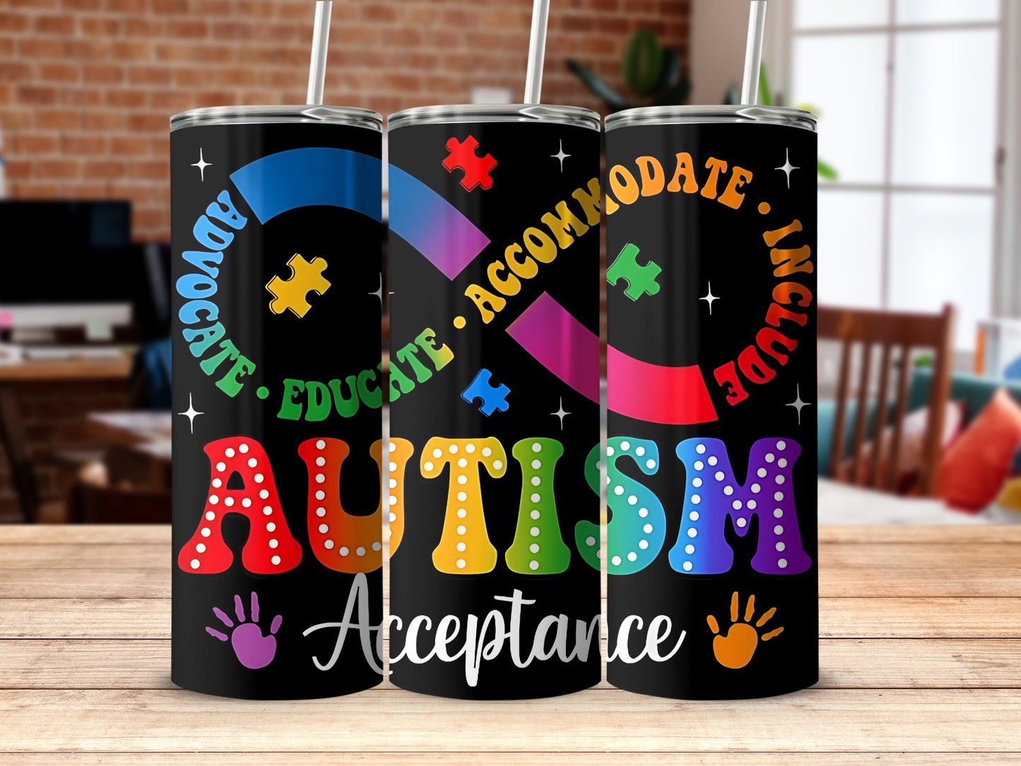 Advocate Educate Accommodate Include Autism Acceptance