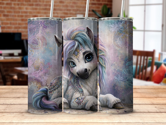 Cute Fantasy Creature with Mystical Designs Tumbler
