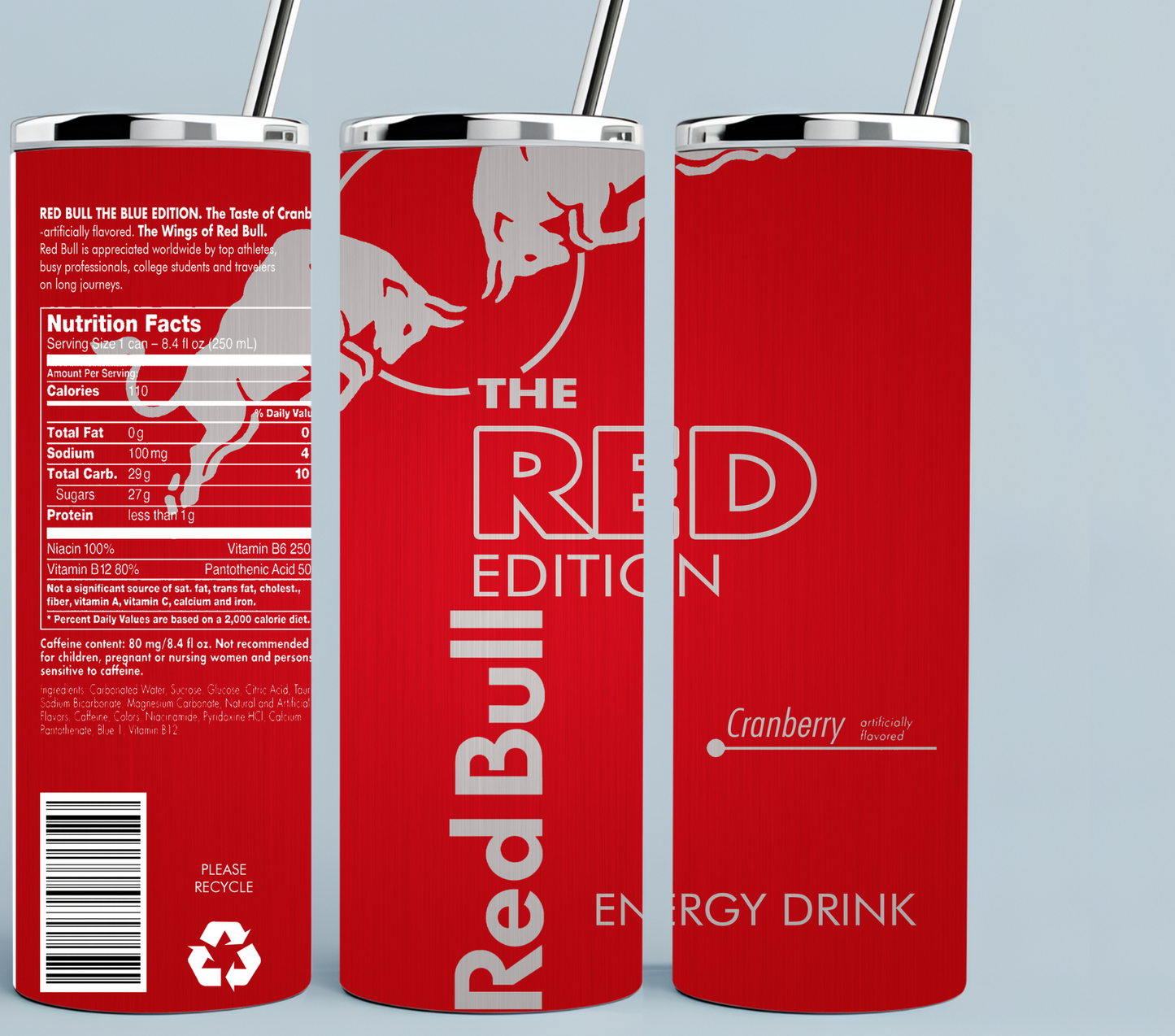 Red Bull Energy Drink Red Edition Cranberry tumbler