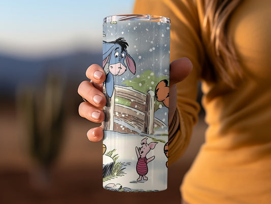 Winnie the Pooh Plus Friends Enjoy Snowy Day Tumblers
