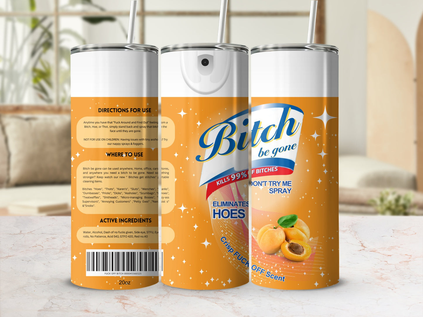 Bitch be gone Don't Try Me Spray Crisp FU Scent Spray