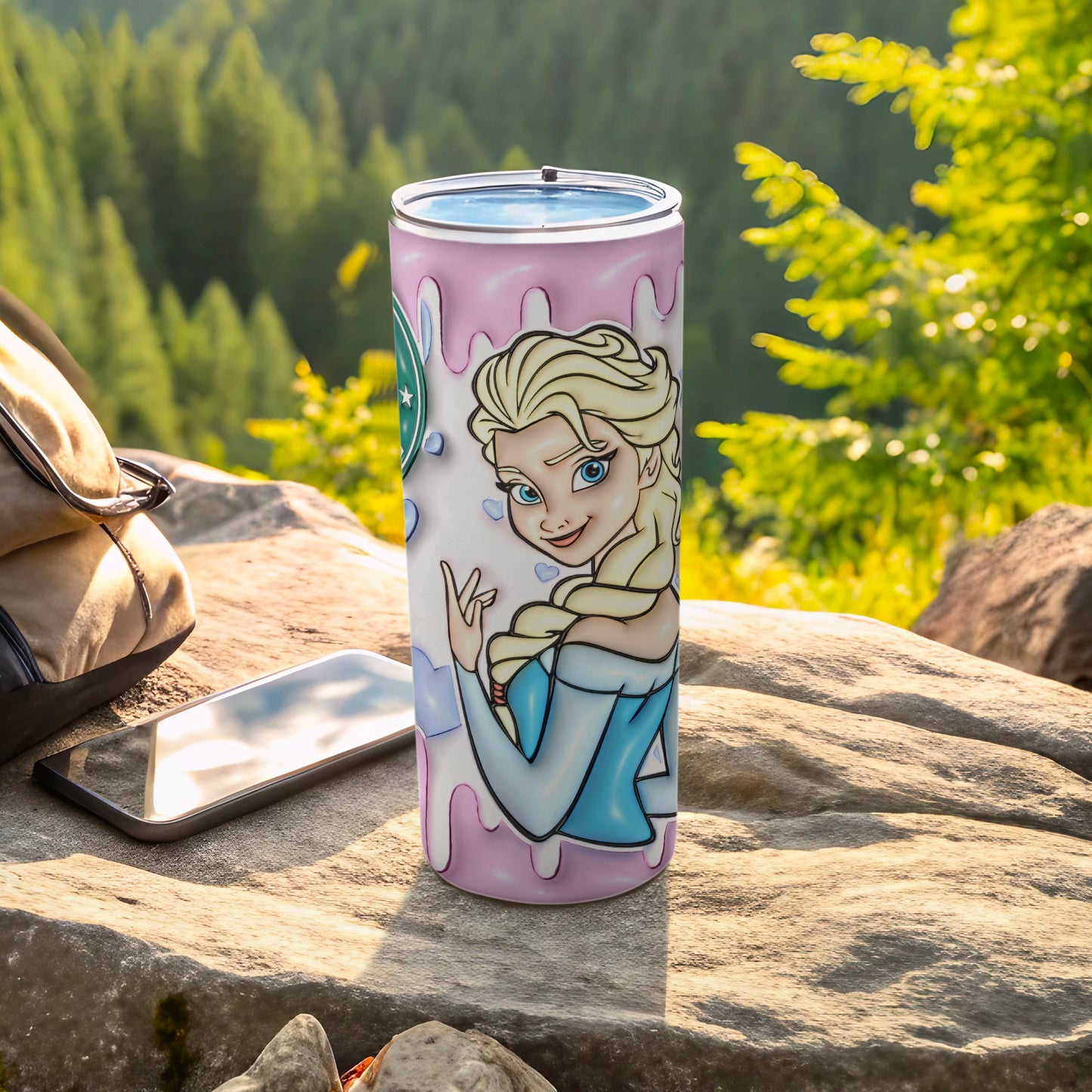 Frozen Character Design Travel Tumbler Cup for Everyday Use