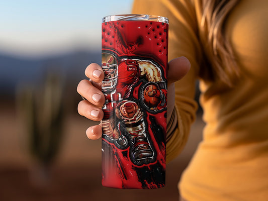 Tampa Bay Buccaneers Football Player In Action Tumblers