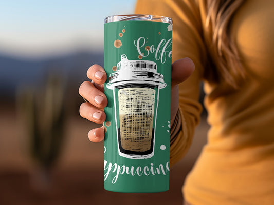 Stylish Cappuccino Coffee Travel Mug for Daily Use