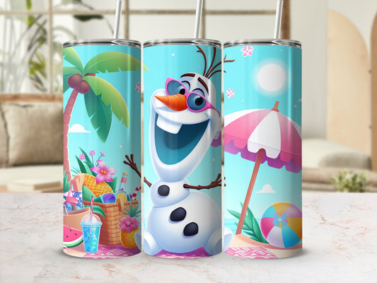 Summer Beach Scene Characters Tumbler Cup Product