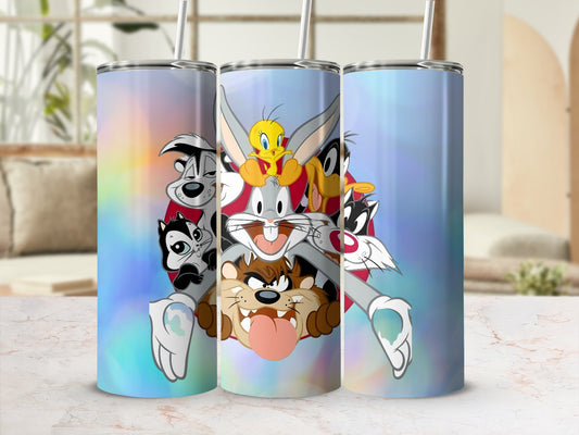 Colorful Cartoon Characters Stainless Steel Tumbler