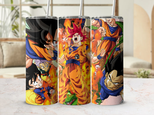 Dragon-Themed Anime Character Art Tumbler Cup