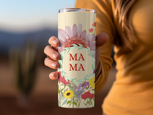 Floral Mama Mama Insulated Tumbler for Mothers