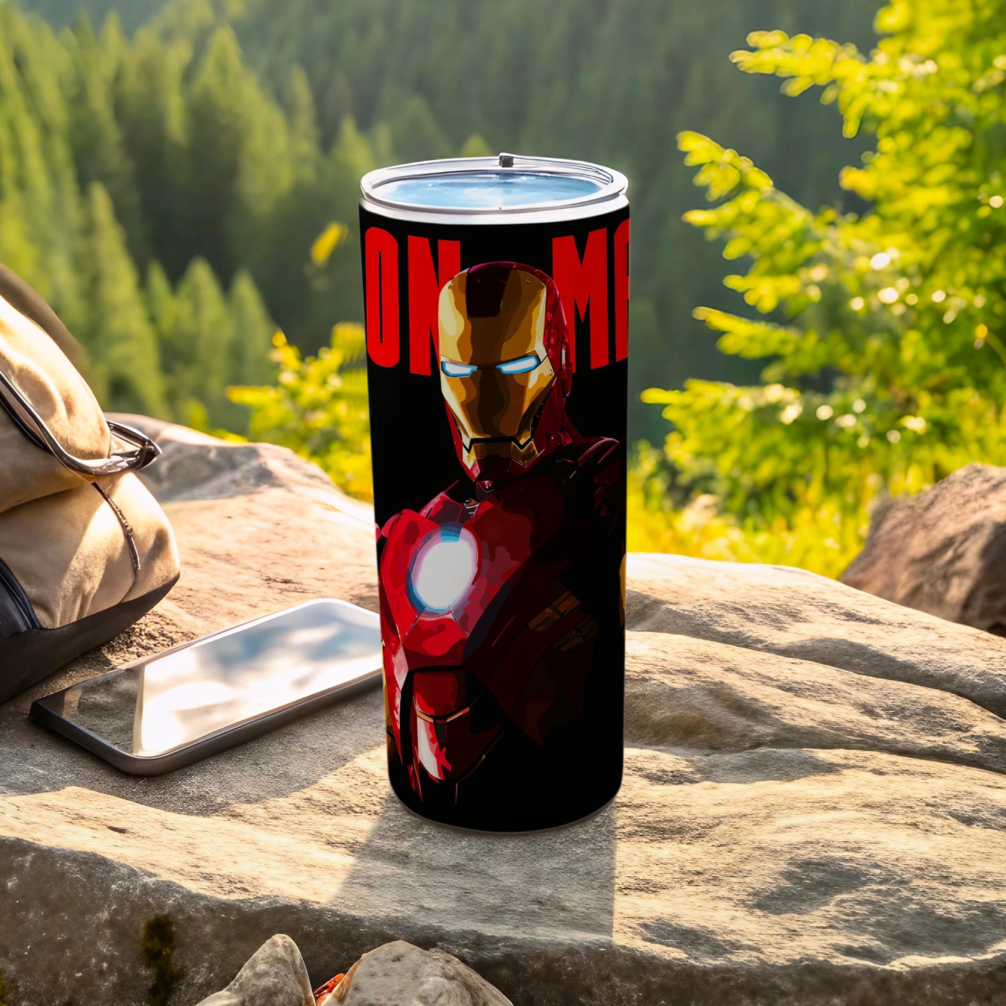 Iron Man Superhero Character Art Design Travel Tumbler product type