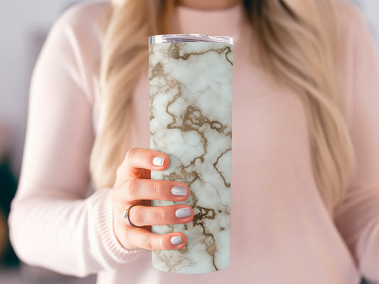 Luxury Marble Gold Veins Elegant Style Texture Tumblers