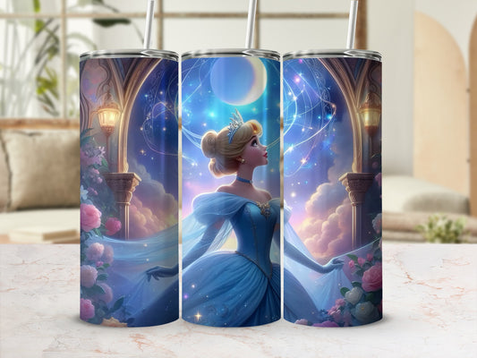 Elegant Princess Castle Fantasy Artwork Tumbler