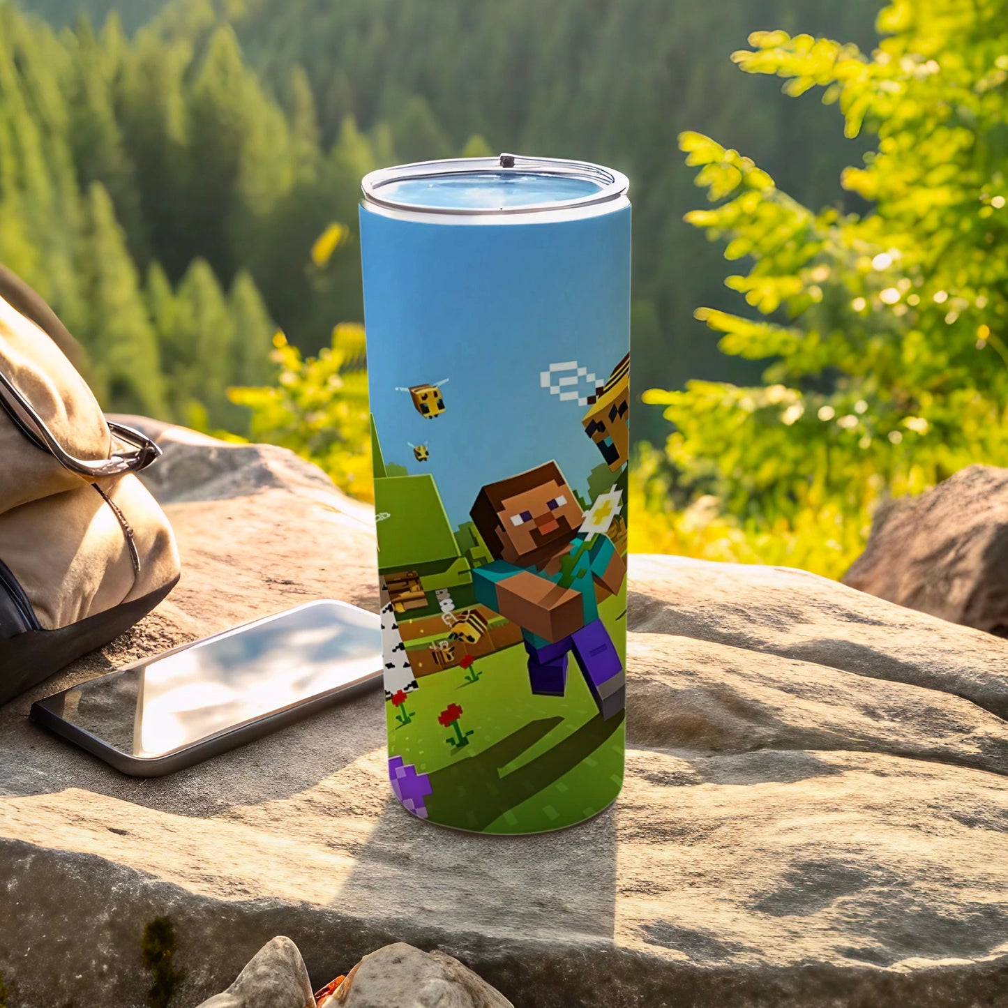 Gaming Character Design Travel Tumbler with Lid