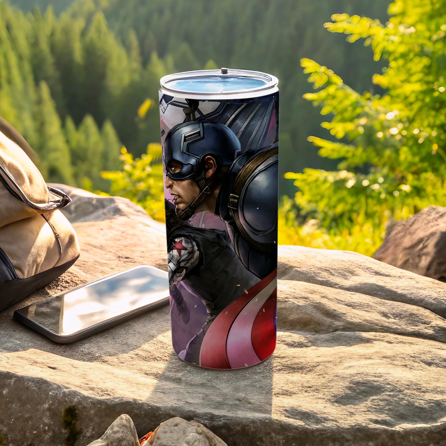 Superhero Design Stainless Steel Tumbler 20oz