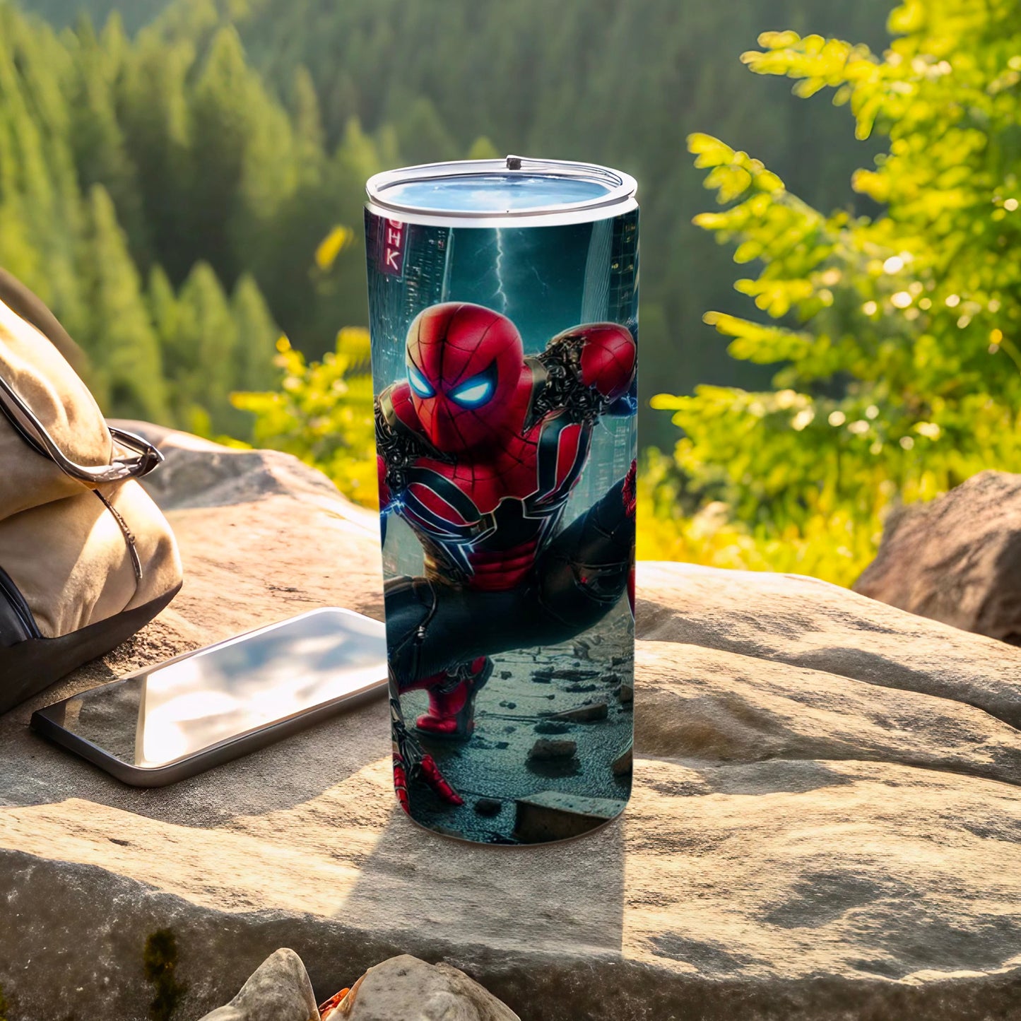 Spider Superhero Design Insulated Tumbler Flask