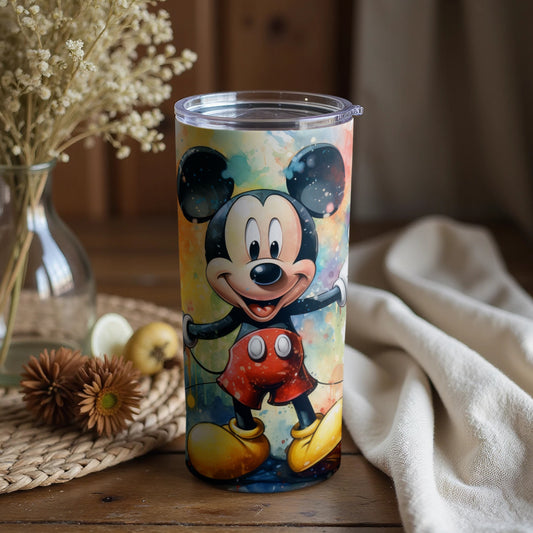 Colorful Mickey Mouse Design Tumbler for Disney Lovers