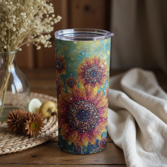 Colorful Floral Sunflower Design Tumbler Product