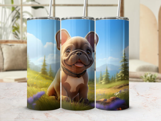 Adorable French Bulldog Scenic Tumbler Product