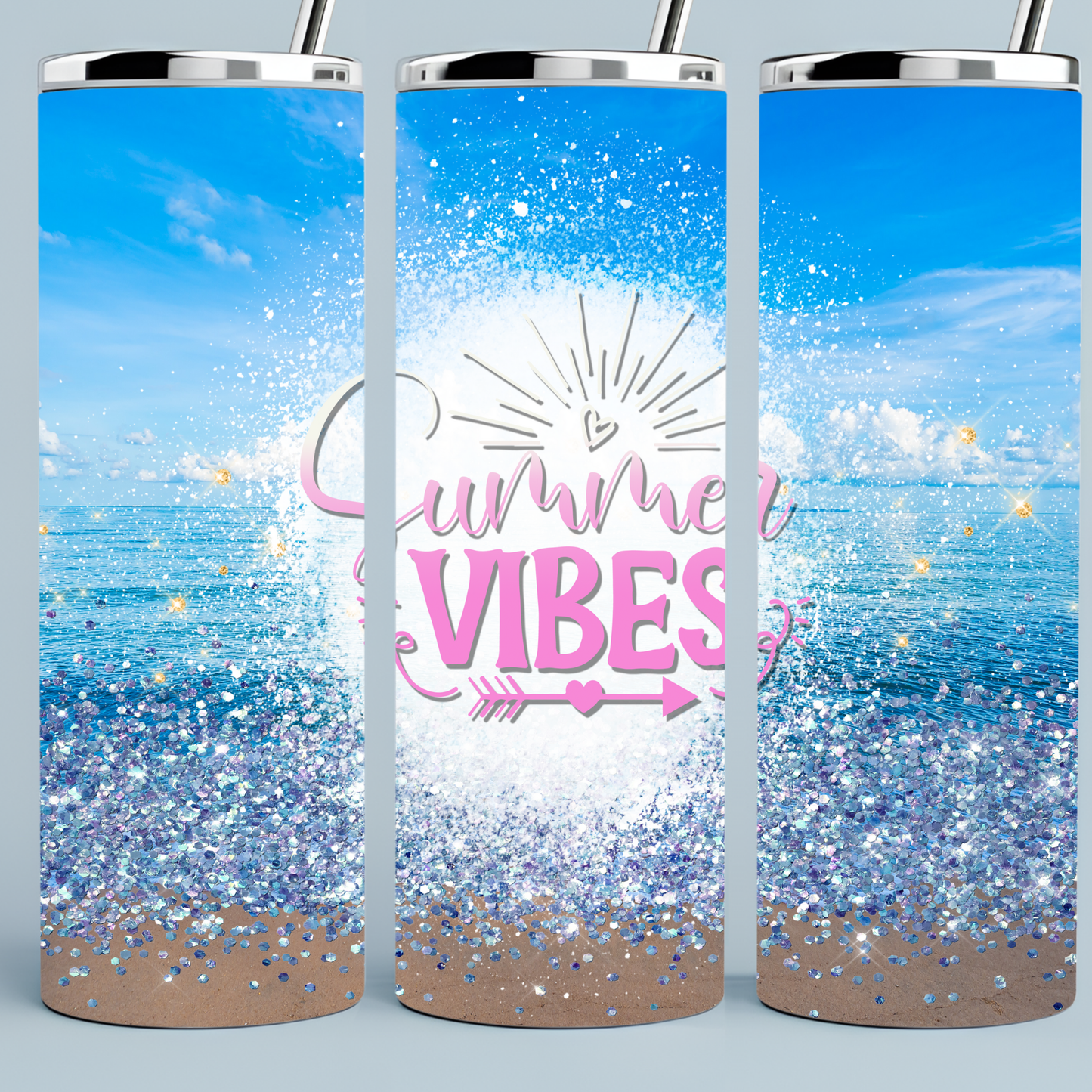 Summer Vibes Beach Tumbler