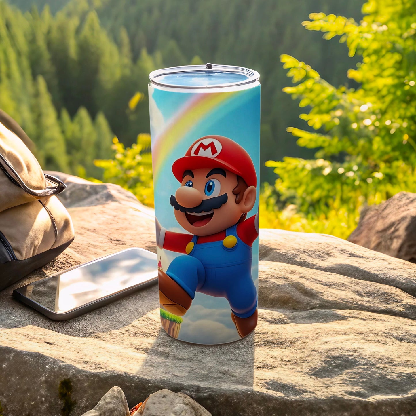 Adventure Ready Mario Themed Insulated Tumbler Cup
