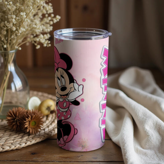 Minnie Mouse Pink Themed Tumbler Cup