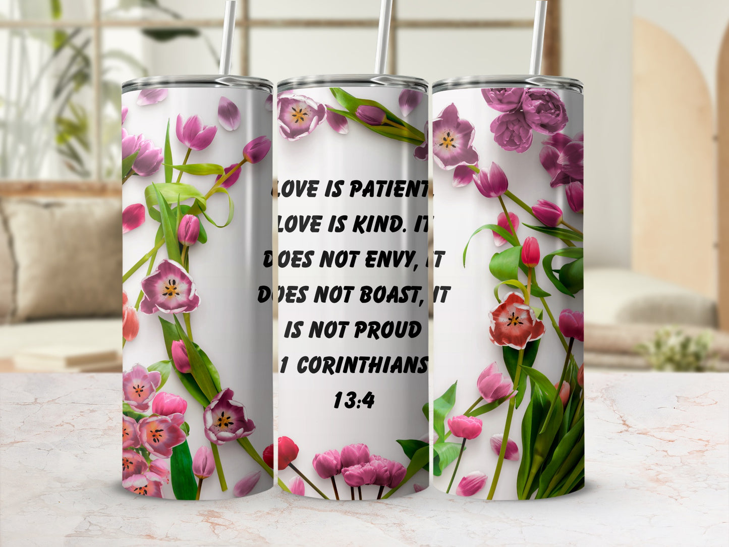 Love Is Patient Love Is Kind 1 Corinthians Tumbler