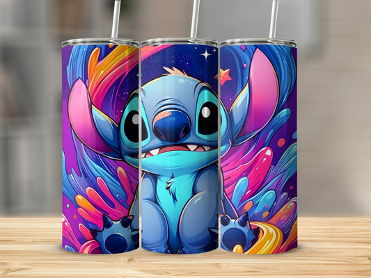 Colorful Cartoon Character Print Insulated Tumbler