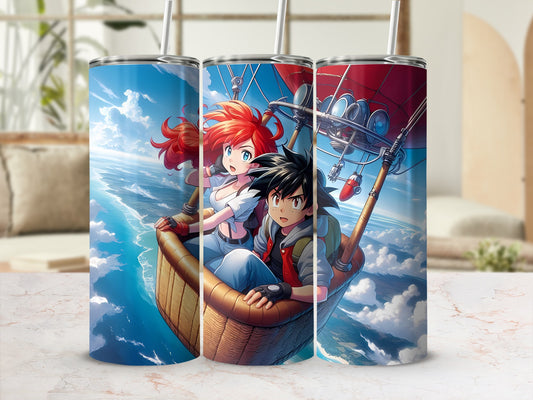 Hot Air Balloon Adventure Anime Tumbler Cup