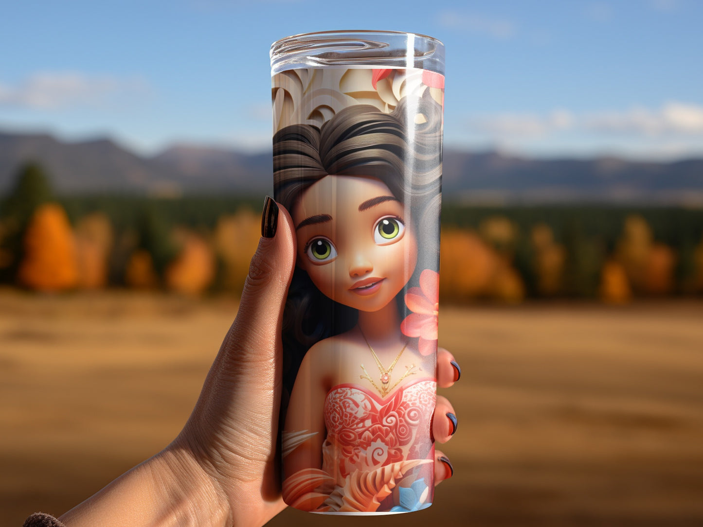 Enchanting Animated Character Design Travel Tumbler