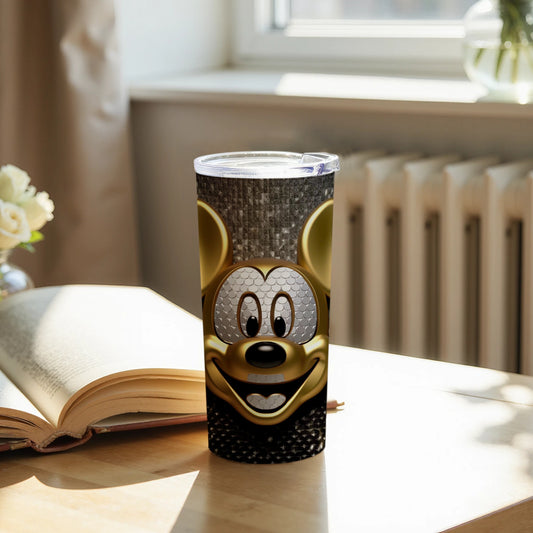 Mickey Mouse Inspired Tumbler with Golden Ears
