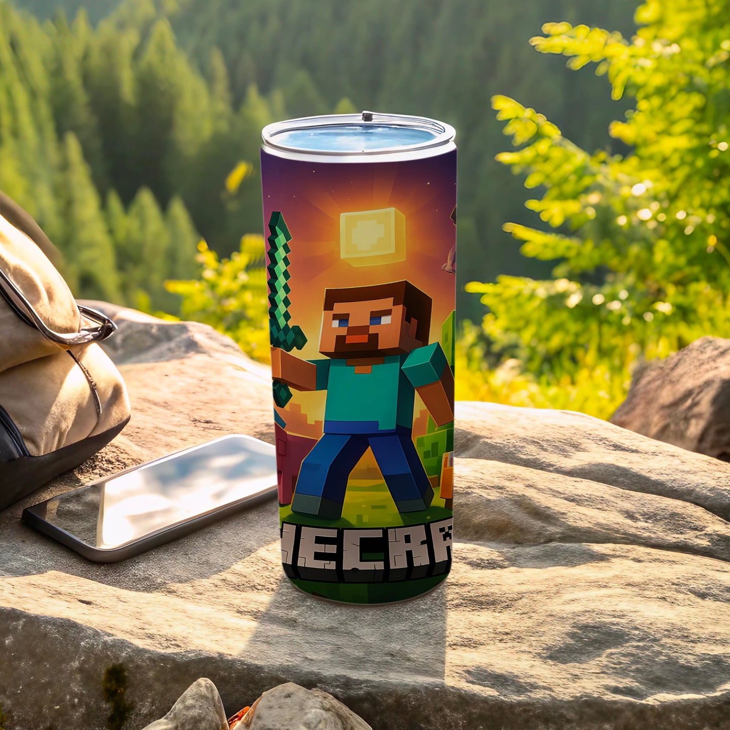 Minecraft Hero Steve Insulated Tumbler 20 oz