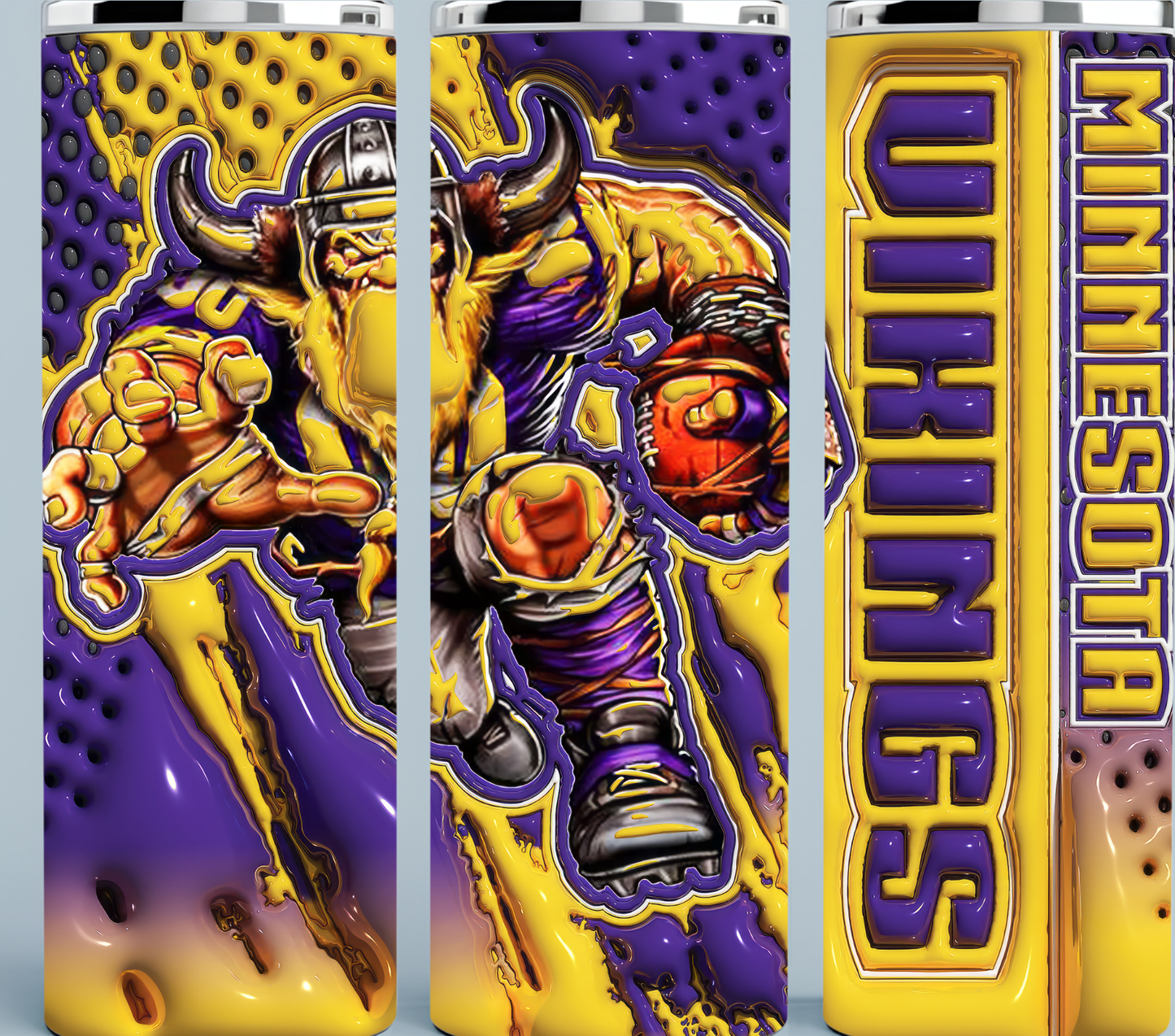 3D Vikings tumbler