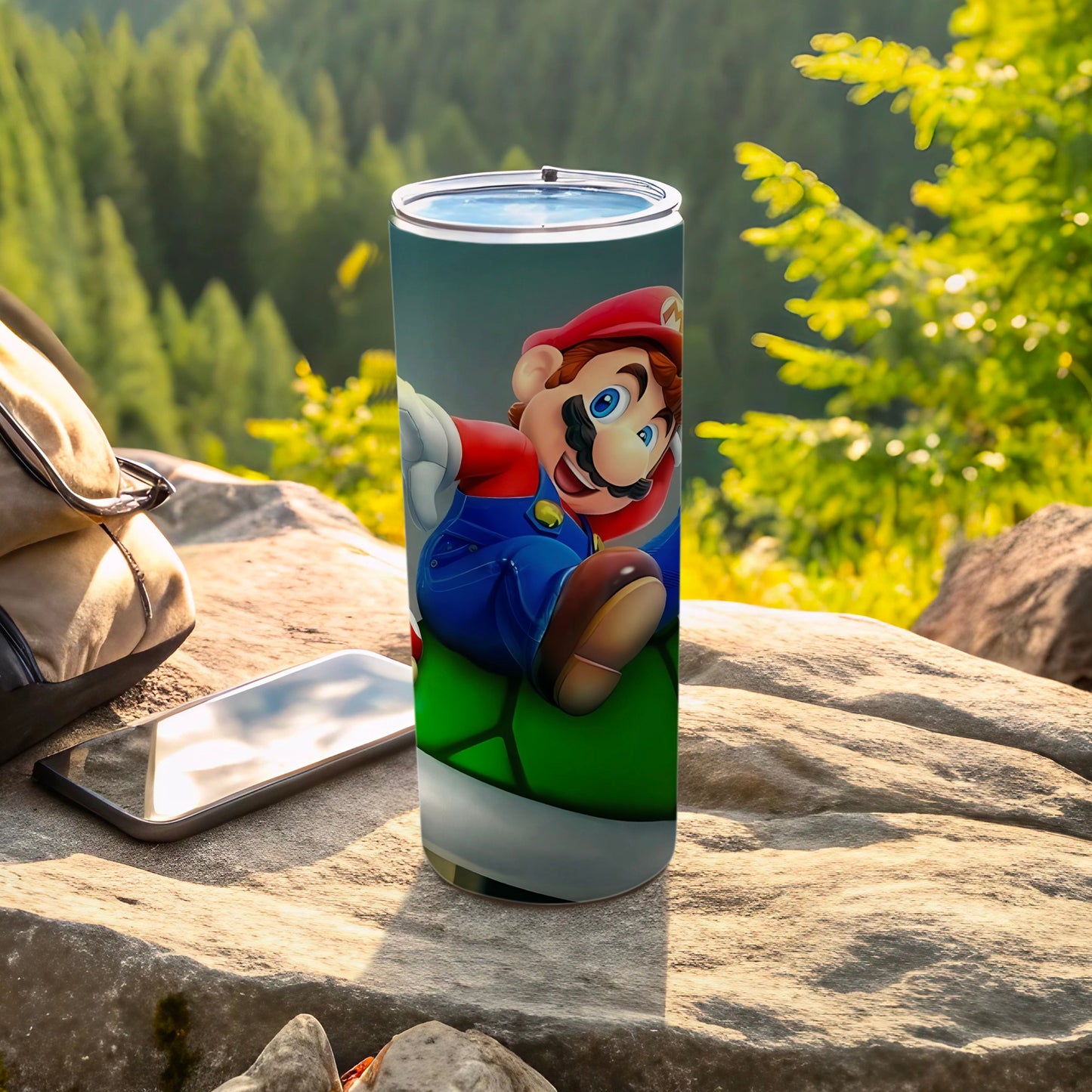Super Mario Drinking Tumbler Travel Mug For Gamers