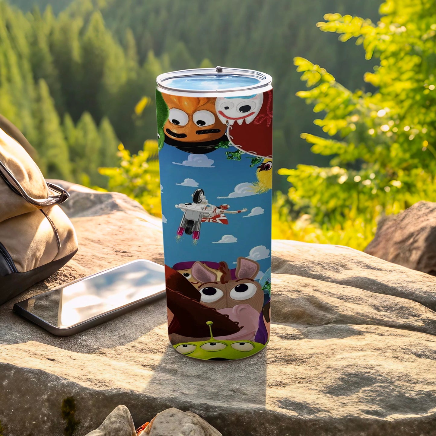 Colorful Cartoon Characters Insulated Tumbler Cup