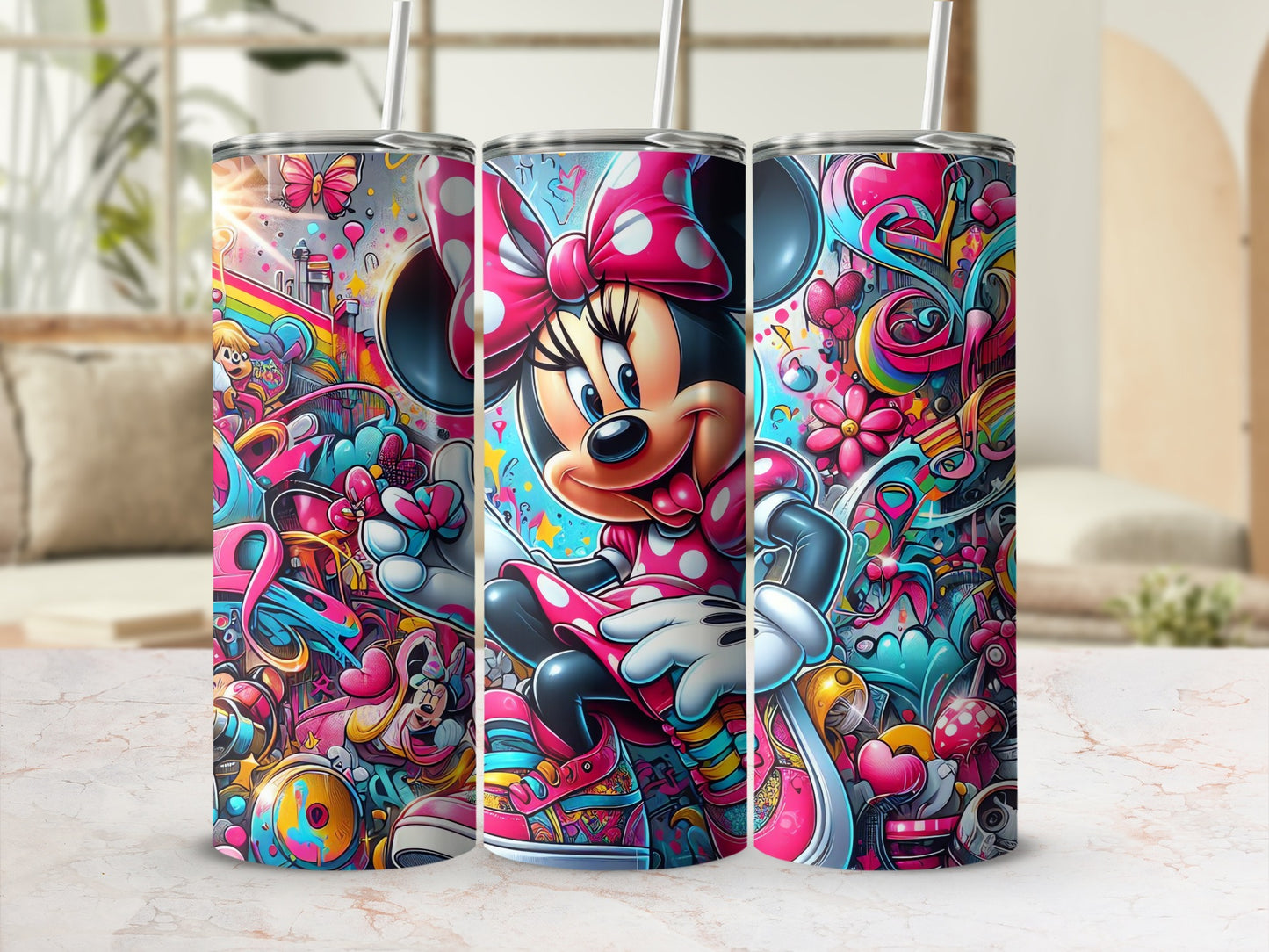Minnie Mouse themed insulated tumbler for kids